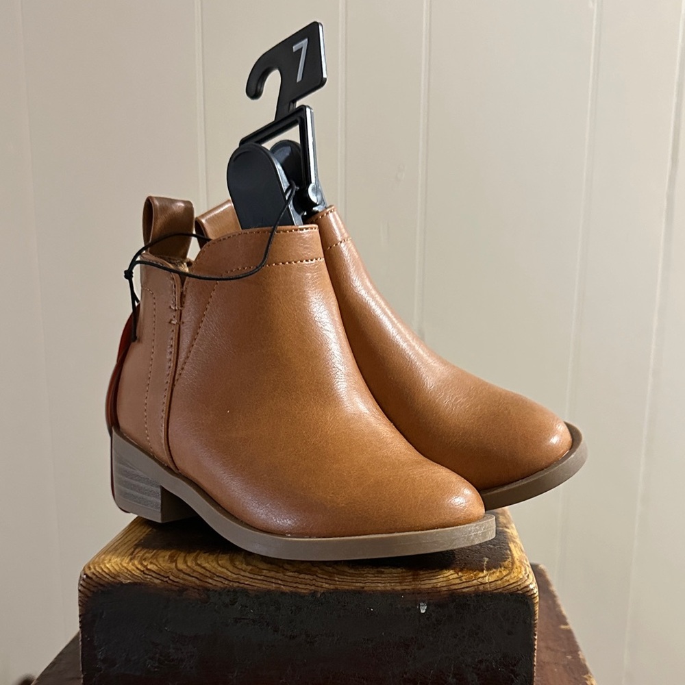 Wonder Nation Brown Kids Ankle Boots